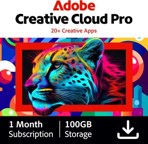 Adobe Creative Cloud | 20+ creative apps Plus 100GB Storage | 1-Month Subscription with Auto-Renewal, PC/Mac