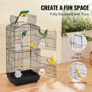 VEVOR 41-inch Open Top Large Parrot Bird Cage